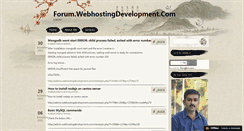 Desktop Screenshot of forum.webhostingdevelopment.com