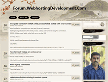 Tablet Screenshot of forum.webhostingdevelopment.com